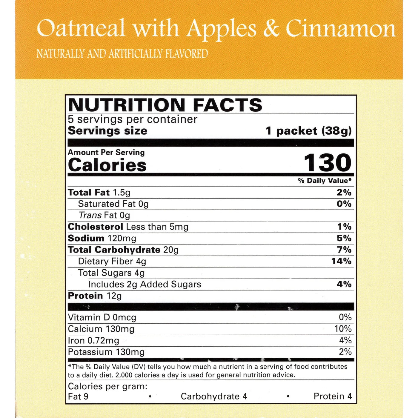 Apples & Cinnamon Oatmeal
