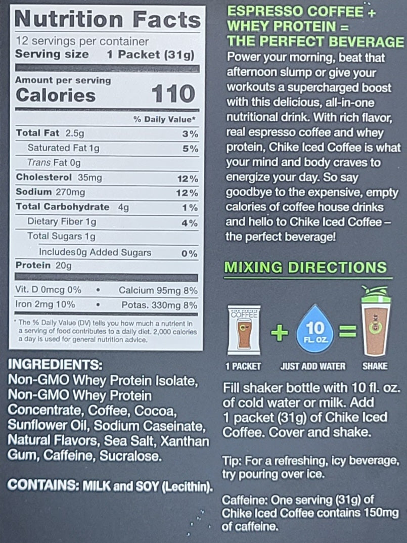 Chike Protein Coffee Single Packet