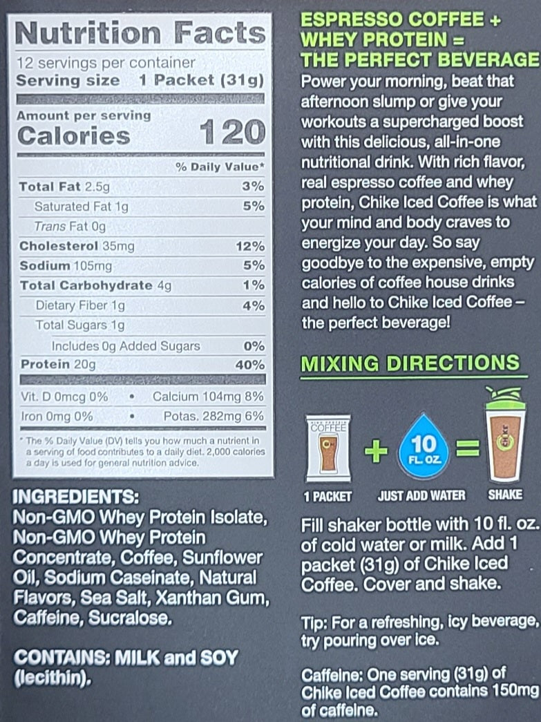 Chike Protein Coffee Single Packet