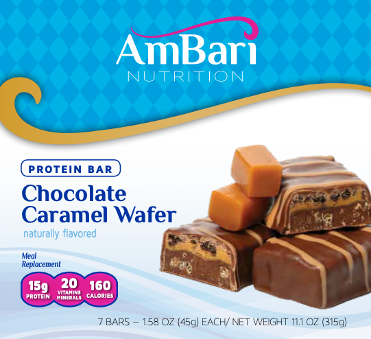 Chocolate Caramel Wafer Protein Bars