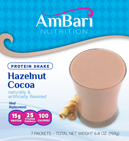 chocolate hazelnut meal replacement
