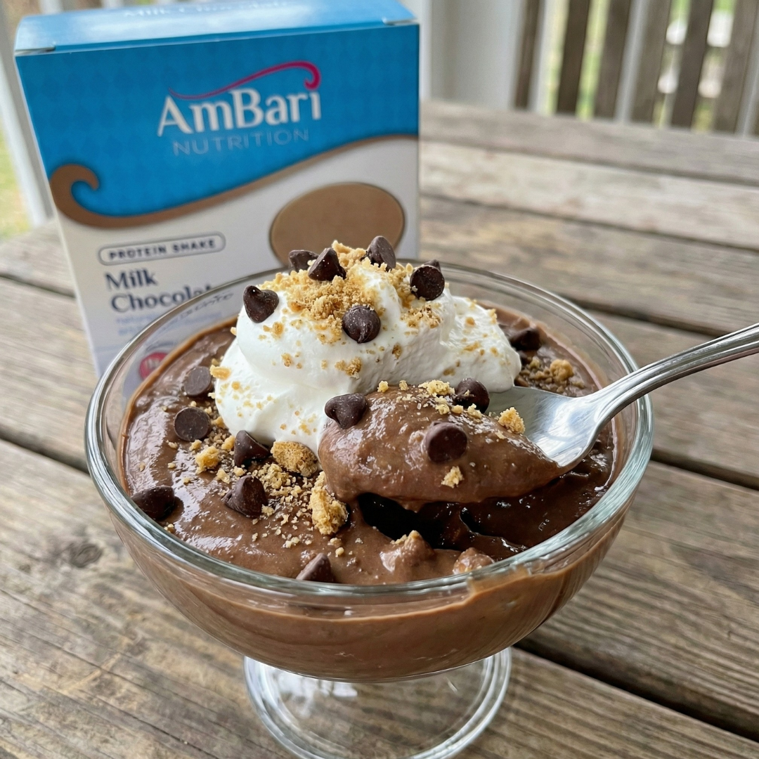 Chocolate Mud Pie Protein Pudding Bowl