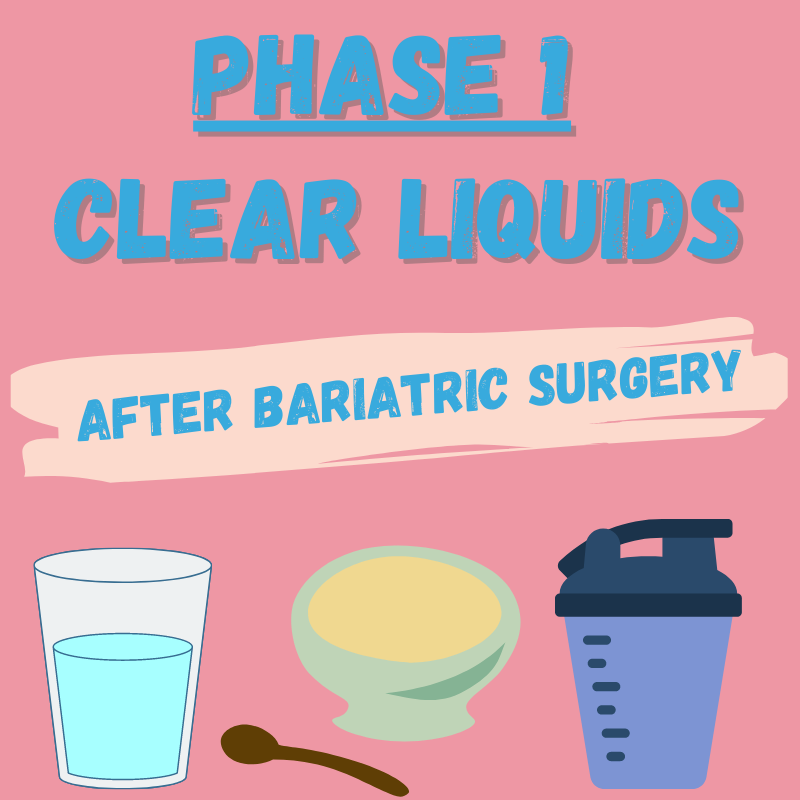 Bariatric Diet Phase 1 Clear Liquids