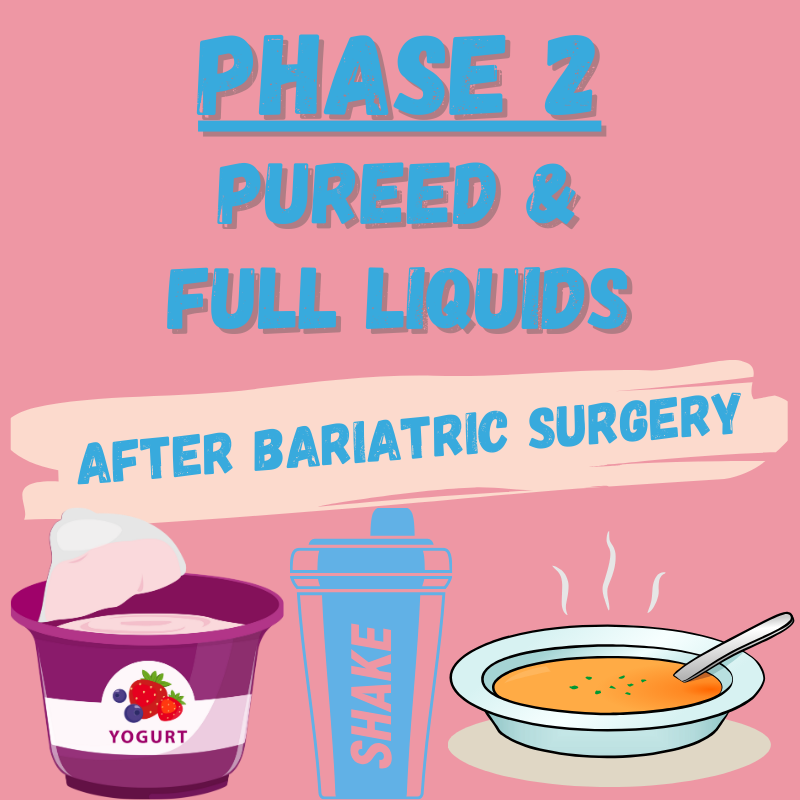 bariatric phase 2 pureed & full liquids diet
