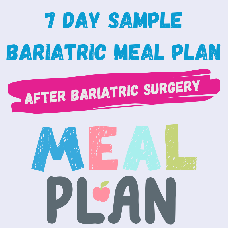 7 day sample bariatric meal plan