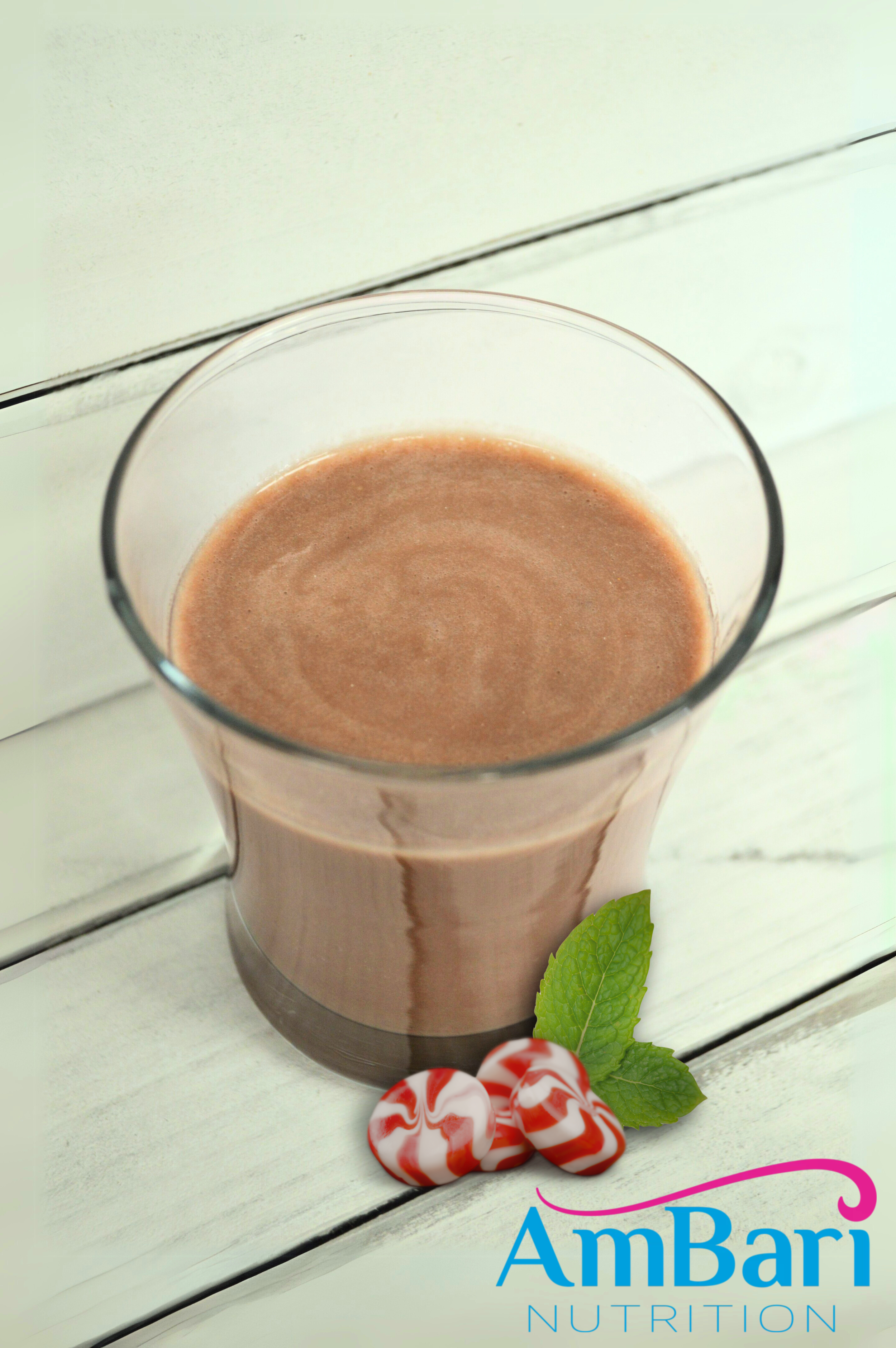 AmBari Nutrition Chocolate Mint Meal Replacement Protein Shake