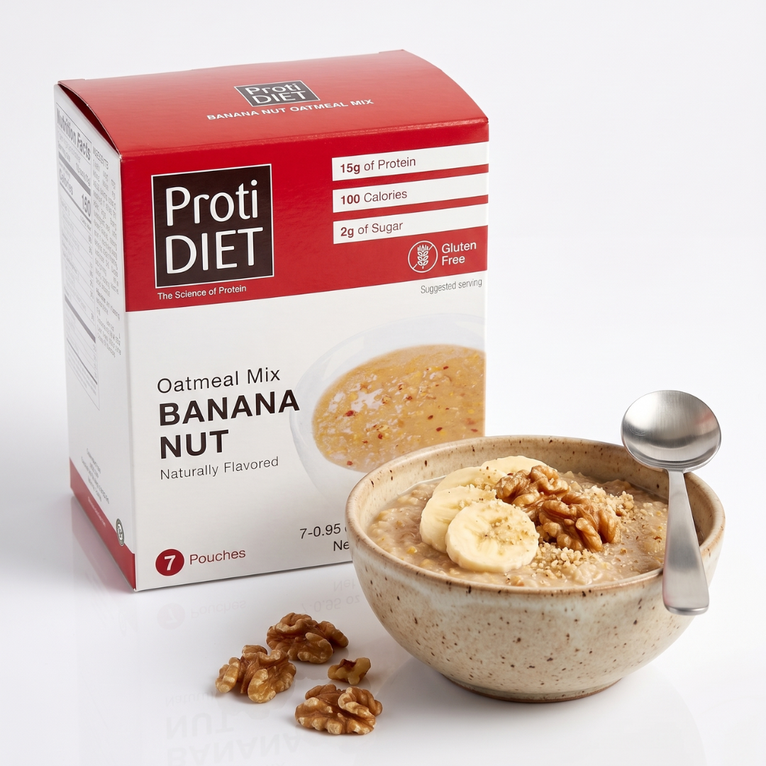 Box of Banana Nut Oatmeal by ProtiDiet 