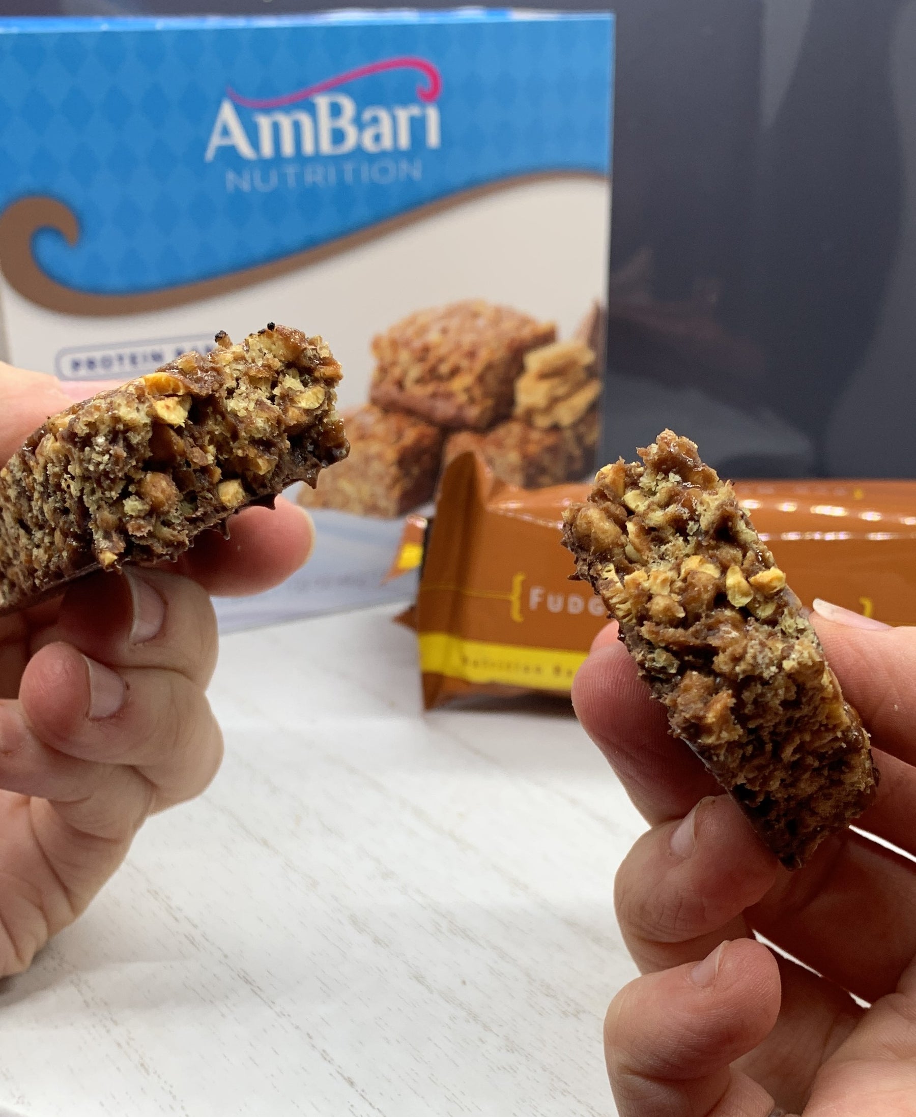 15g Fudge Graham Protein Bars AmBari Nutrition
