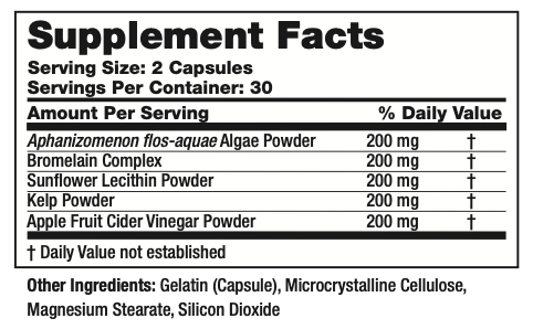 KLB5 Supplement Facts