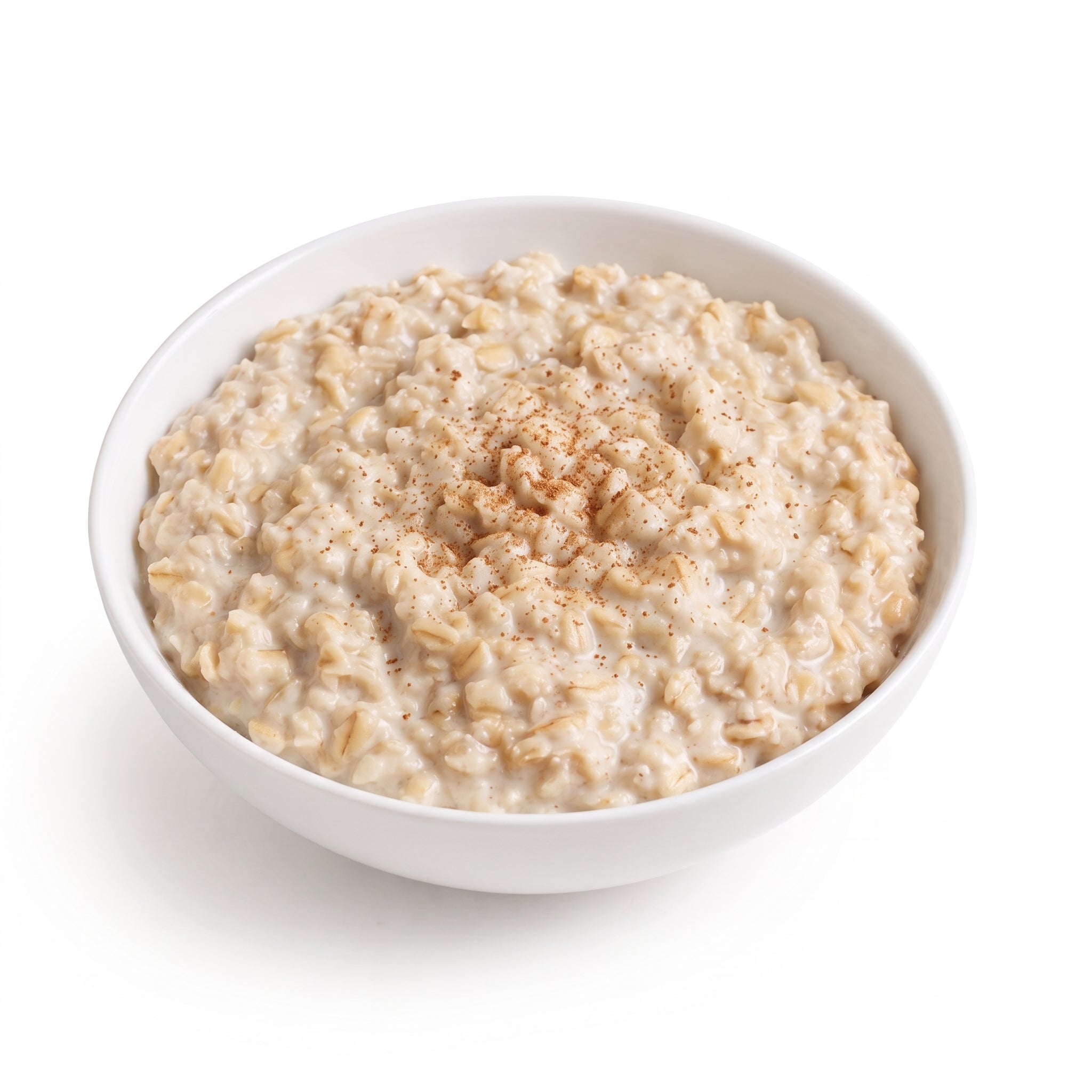 Protein Apples & Cinnamon Oatmeal in Bowl