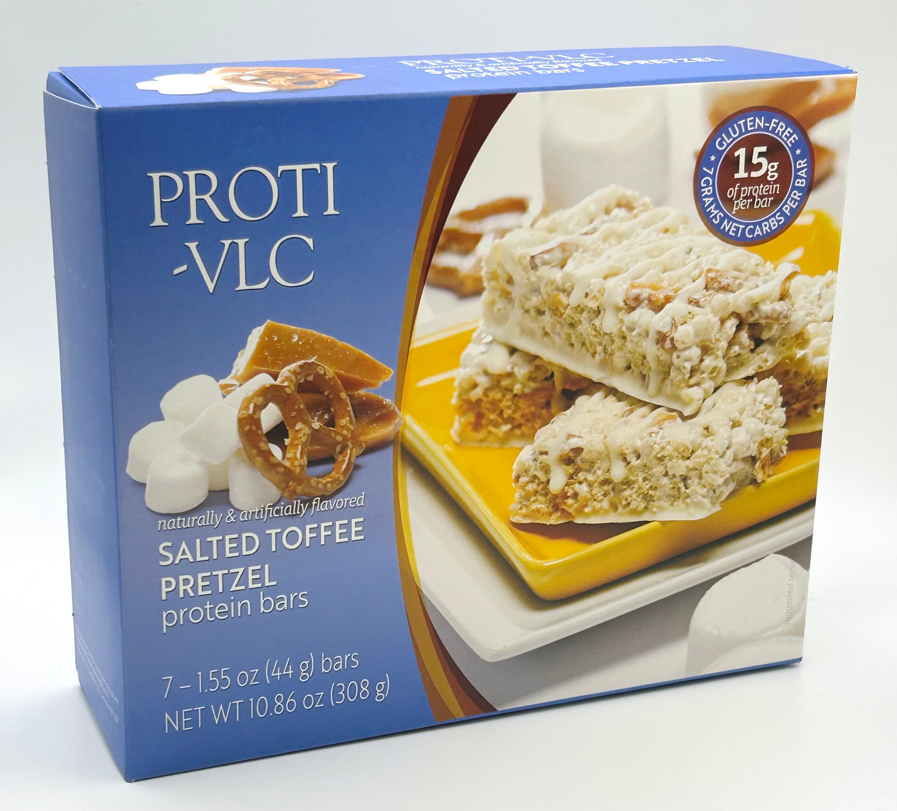 Proti-VLC's Salted Toffee Pretzel Protein Bar