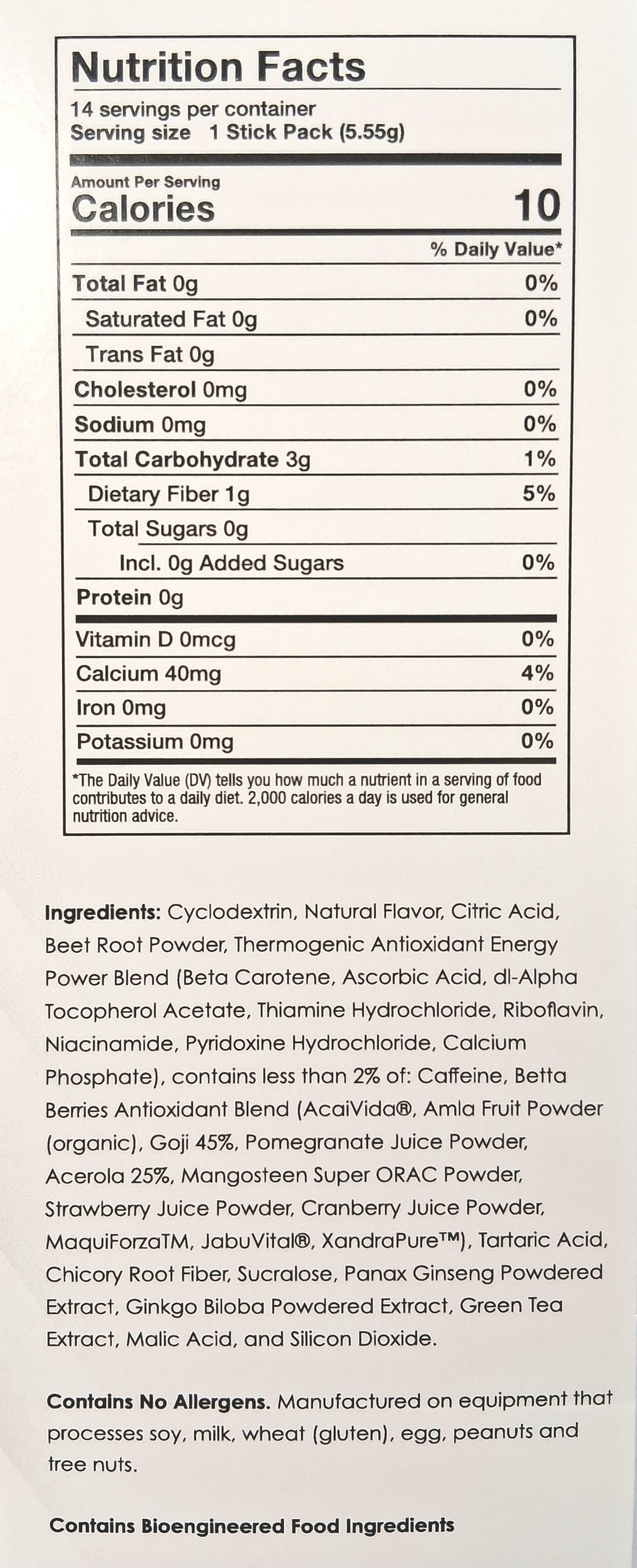 Thermogenic Meta Booster - Berry