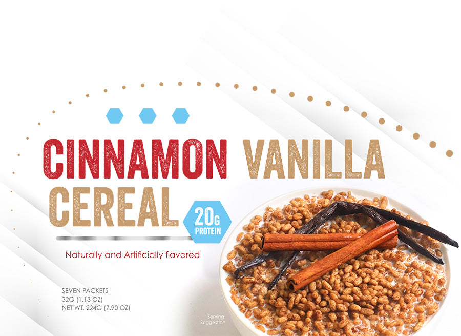 box cinnamon vanilla cereal with protein