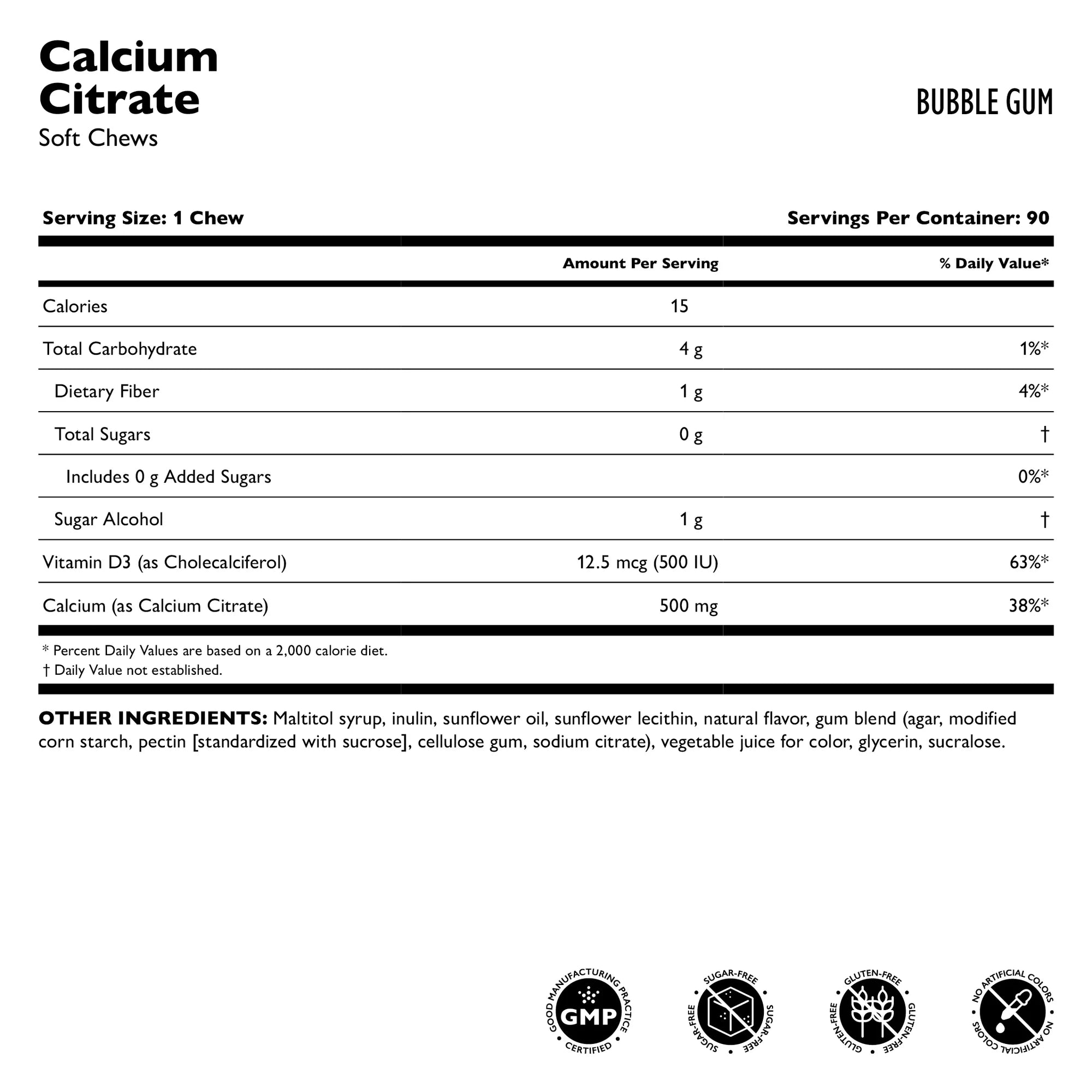Calcium Citrate SOFT Chews - Celebrate