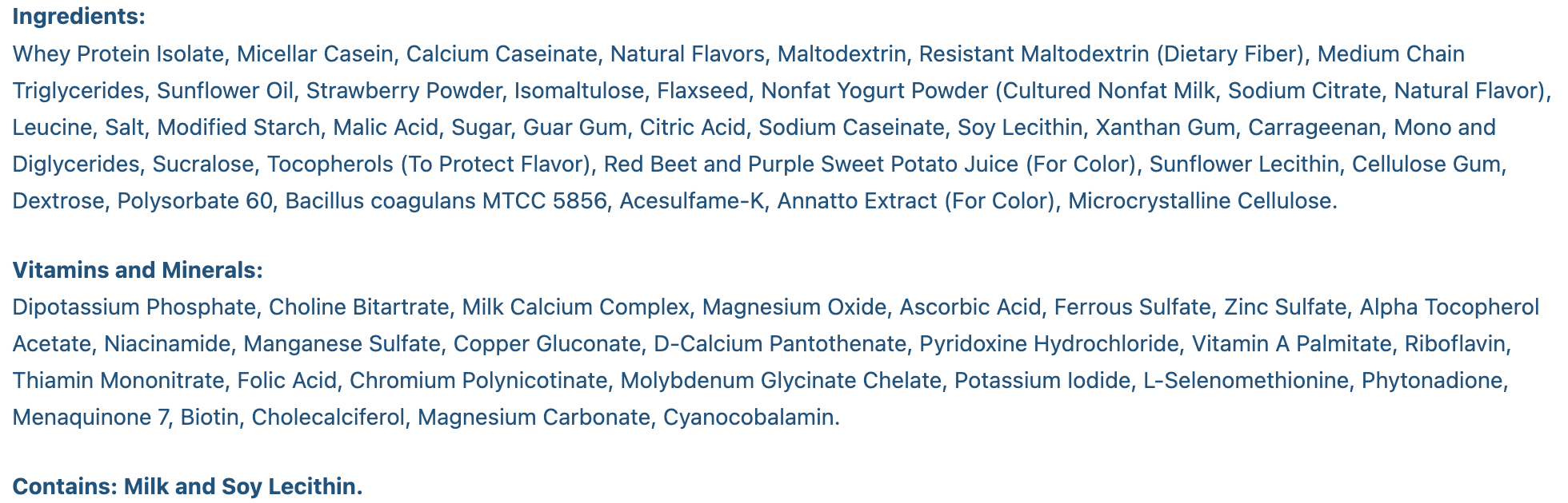 Strawberry Smoothie - Numetra