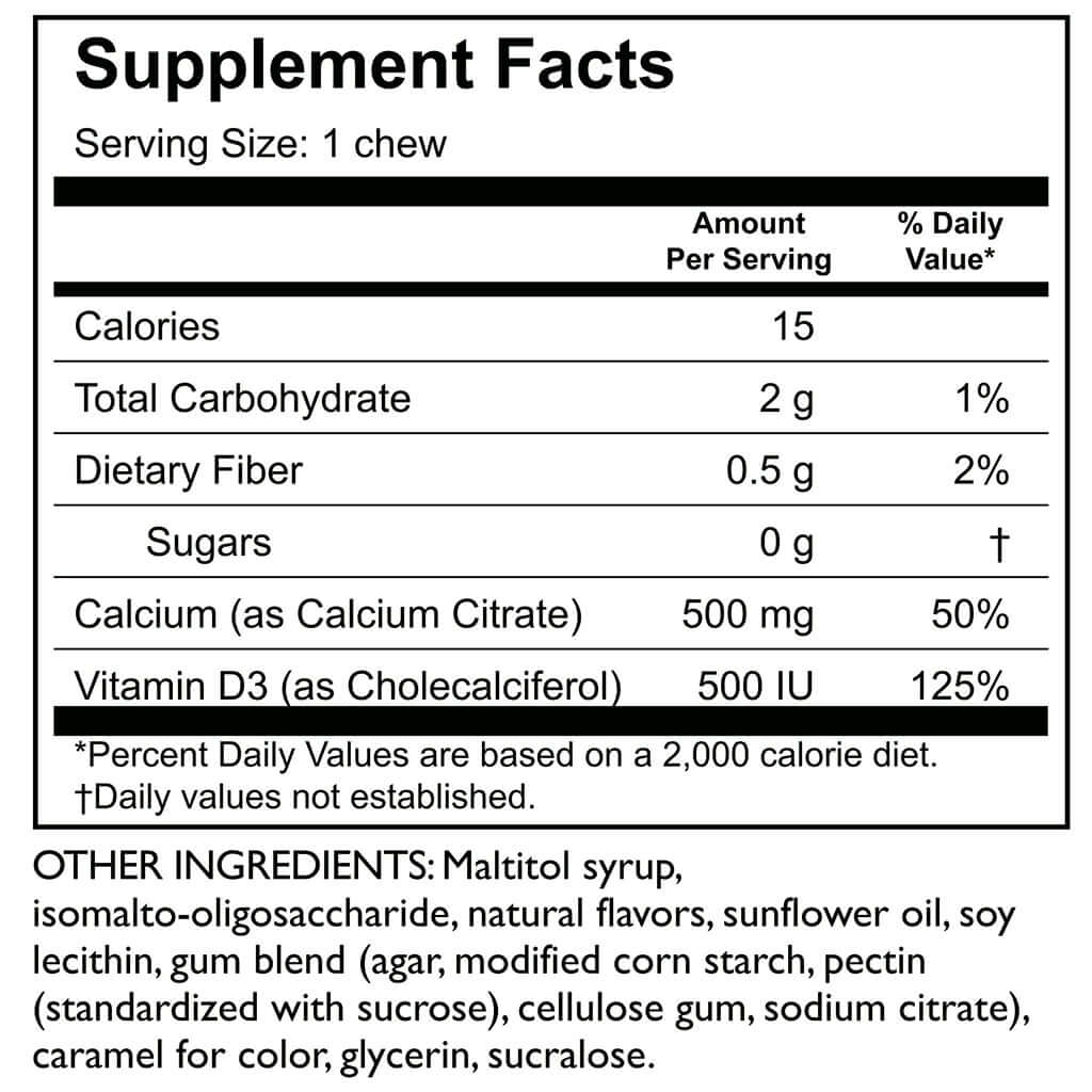 Calcium Citrate SOFT Chews - Celebrate