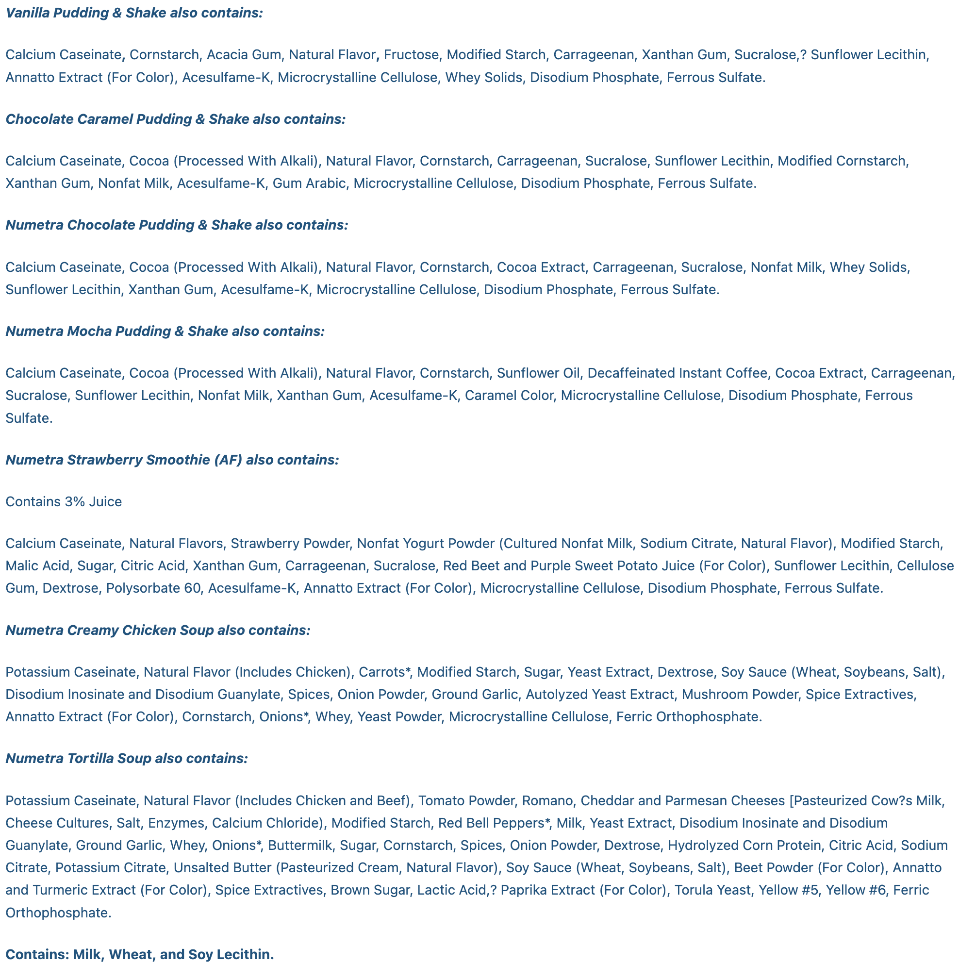 Variety Pack Powders - Numetra