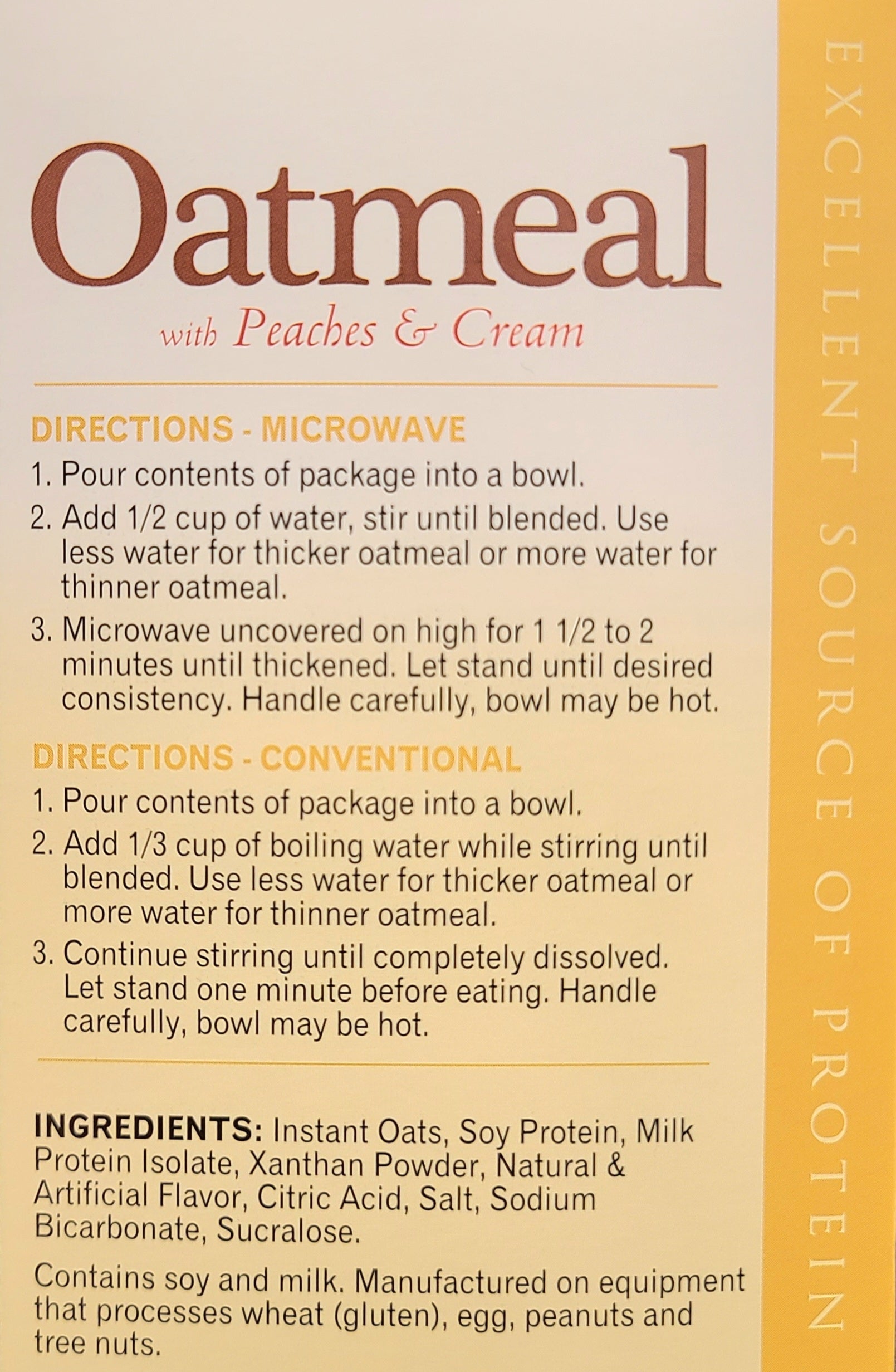 Peaches & Cream Oatmeal