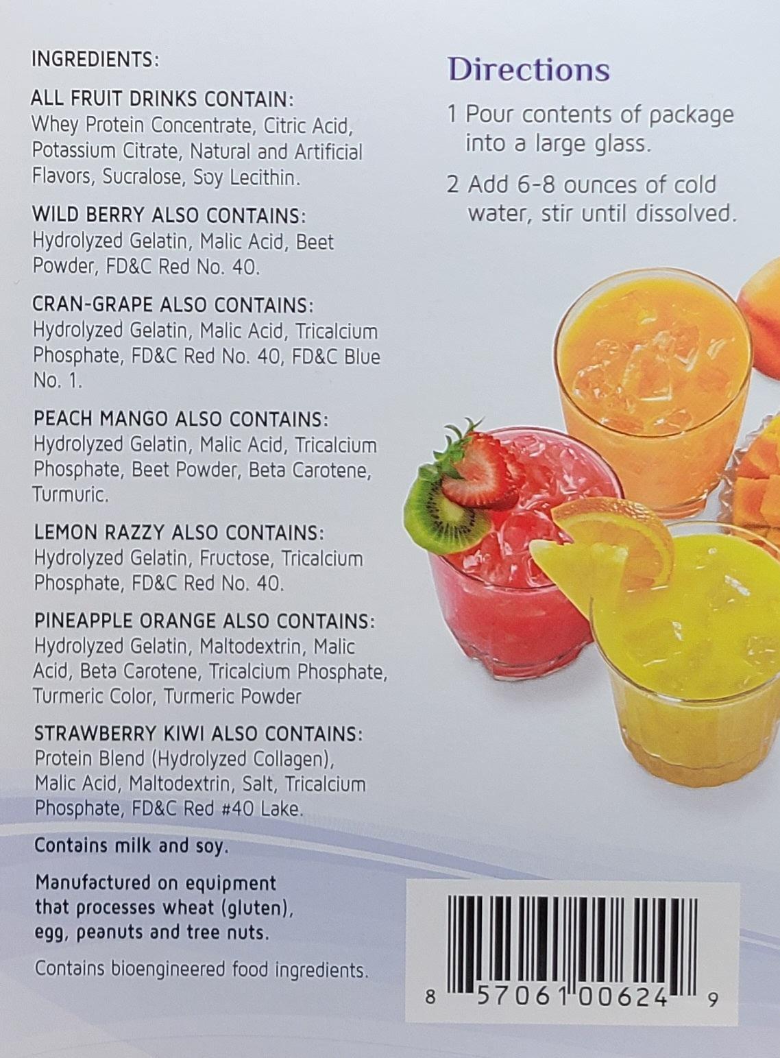 Variety Fruit Drinks