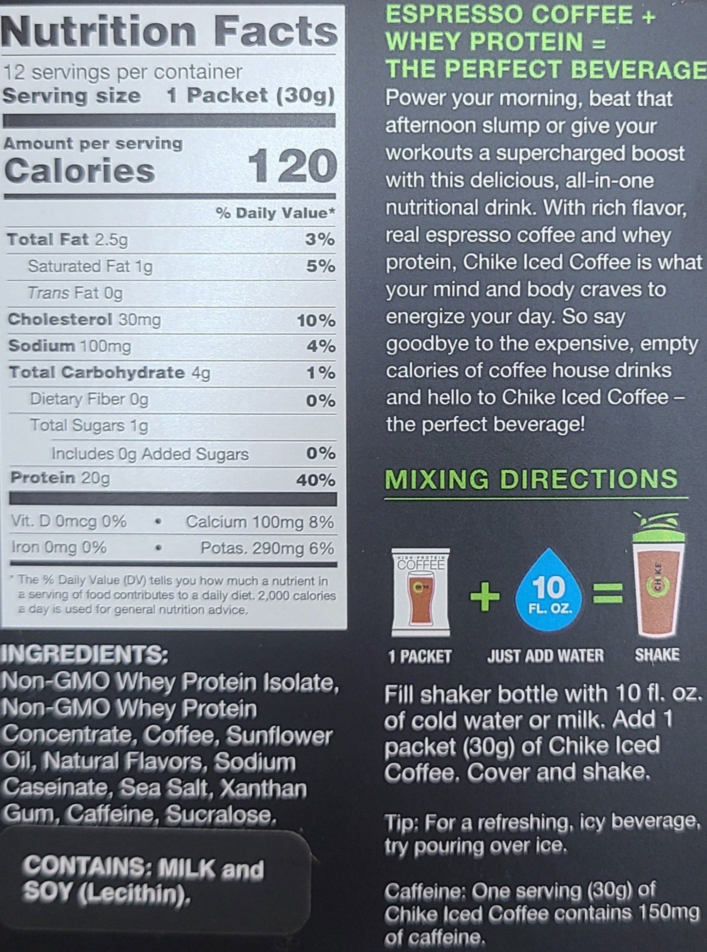 Chike Protein Coffee Single Packets