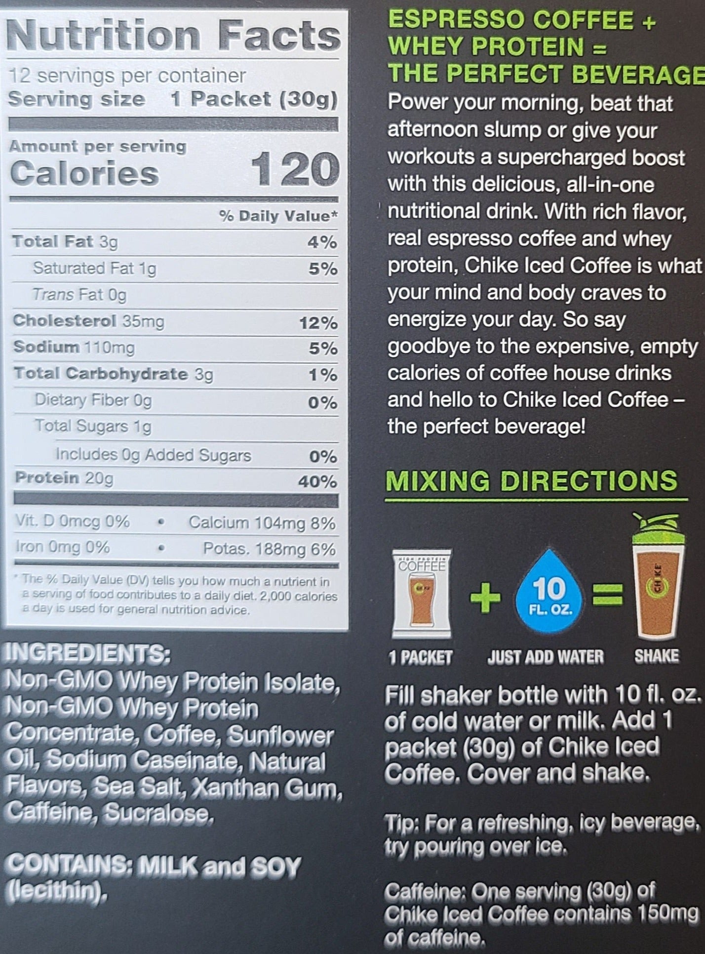 Chike Protein Coffee Single Packets