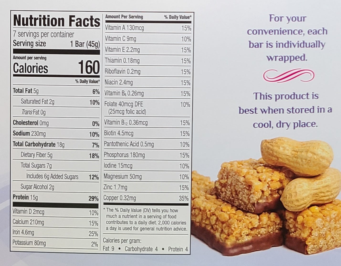 Peanut Crisp Bars