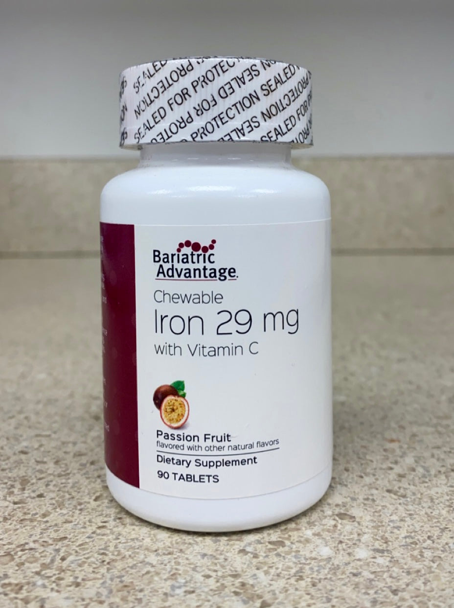 Iron Chewable 29mg Passion Fruit - Bariatric Advantage