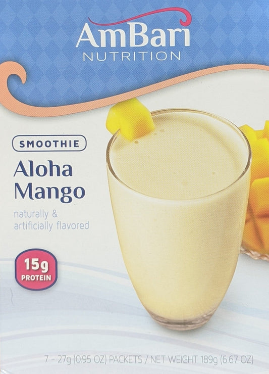 aloha mango smoothie 15g protein