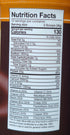 chocorite shake nutrition facts