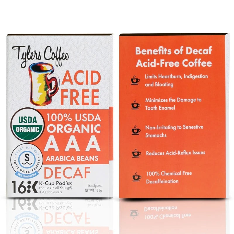 Tyler's DECAFFEINATED - Acid free K-Cups