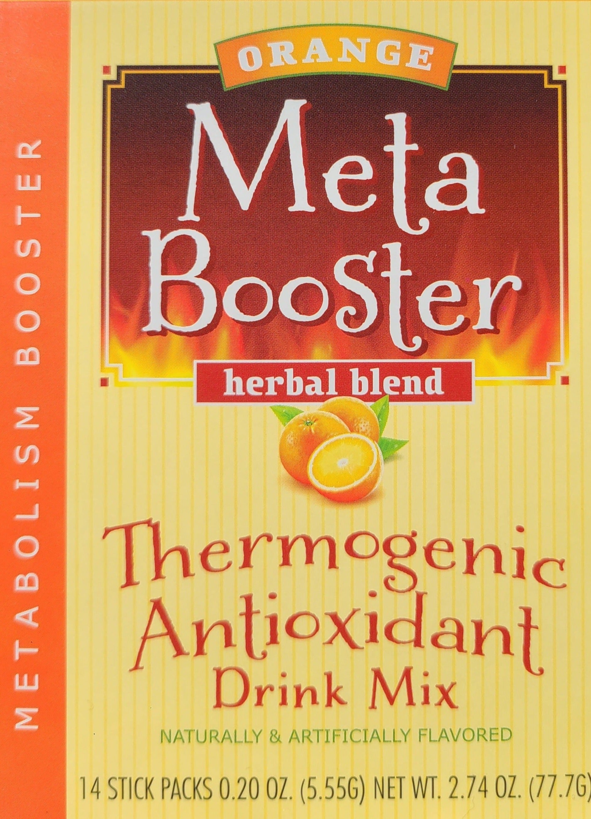 meta booster Thermogenic antioxidant drink mix orange